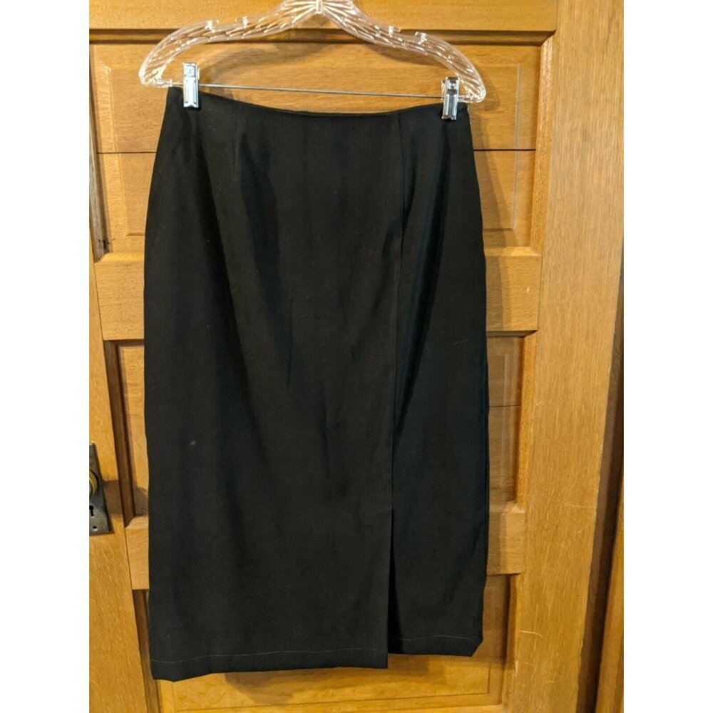 Coldwater Creek Black Skirt Sz S Small Straight Womens Dress Office